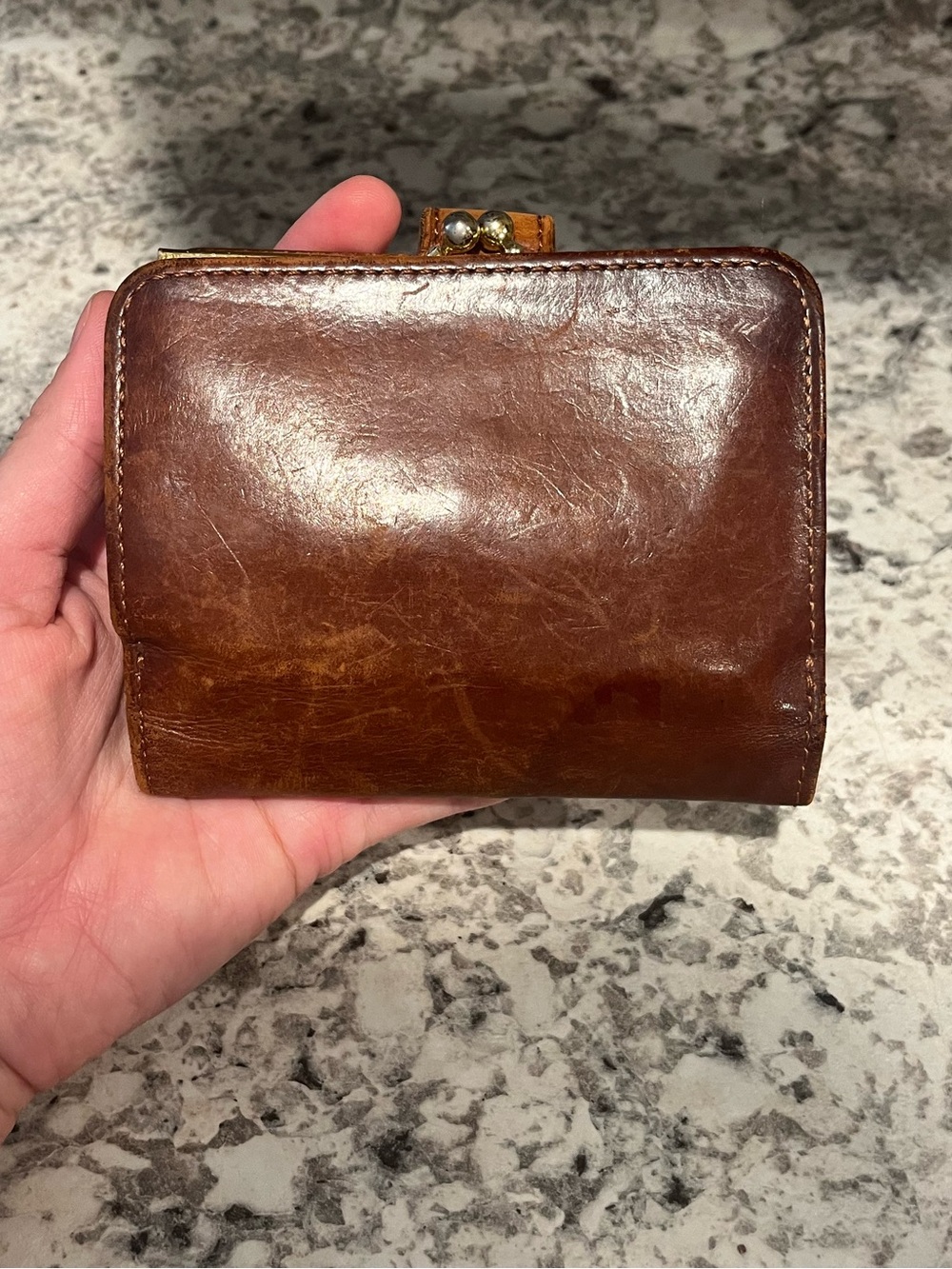 Vintage Coach Brown Leather Bifold Wallet - Classic Compact Style - Picture 1 of 7